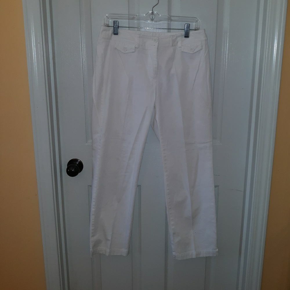 Jones New York white stretch pants